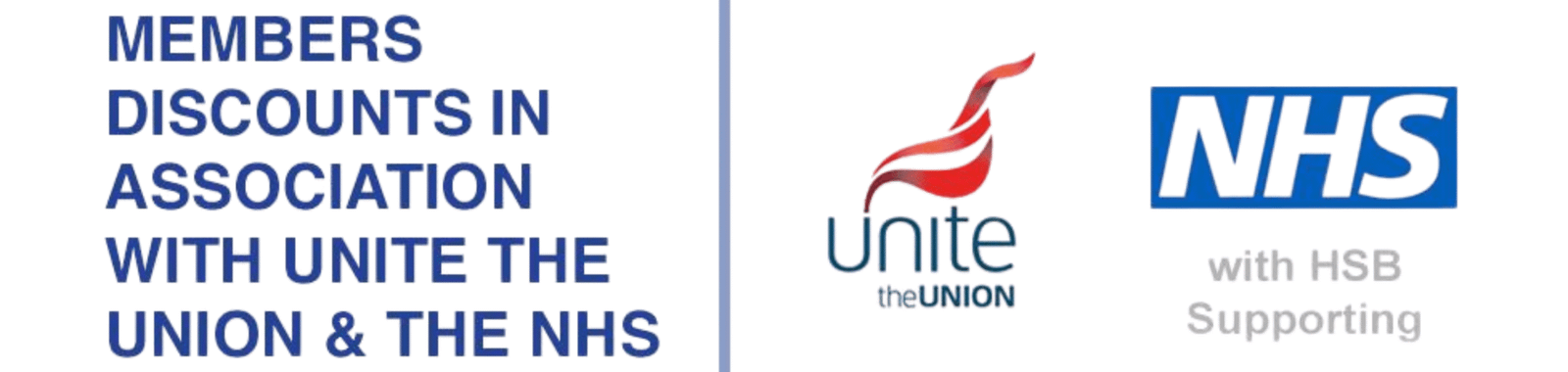 Member discounts for Unite the Union and NHS associated members