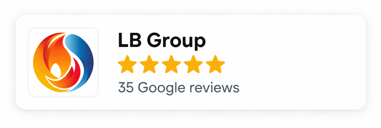 LB Group 35 Google reviews